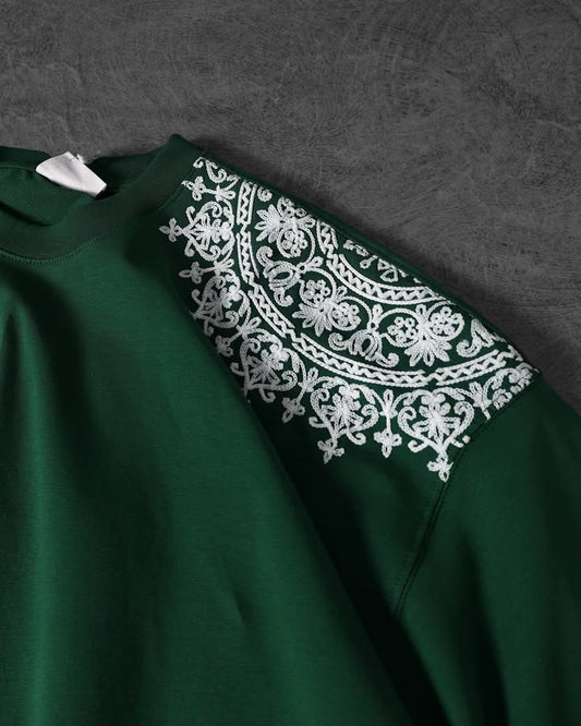 Drop shadow mandala print tshirt